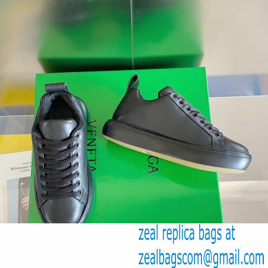 Bottega Veneta Padded leather lace-up pillow Sneakers Black 2022 - Click Image to Close