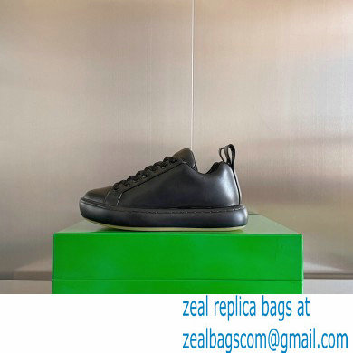 Bottega Veneta Padded leather lace-up pillow Sneakers Black 2022 - Click Image to Close