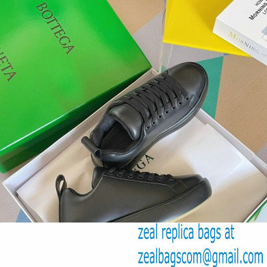 Bottega Veneta Padded leather lace-up pillow Sneakers Black 2022 - Click Image to Close