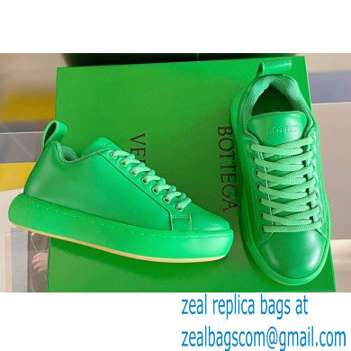 Bottega Veneta Padded leather lace-up pillow Sneakers Green 2022 - Click Image to Close