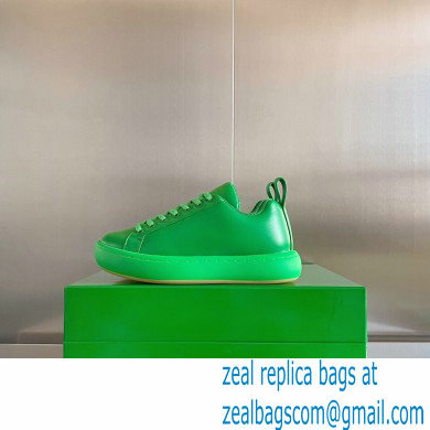 Bottega Veneta Padded leather lace-up pillow Sneakers Green 2022 - Click Image to Close