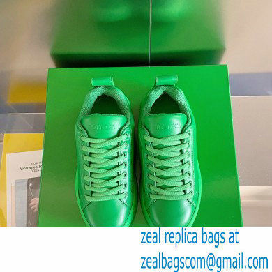 Bottega Veneta Padded leather lace-up pillow Sneakers Green 2022 - Click Image to Close