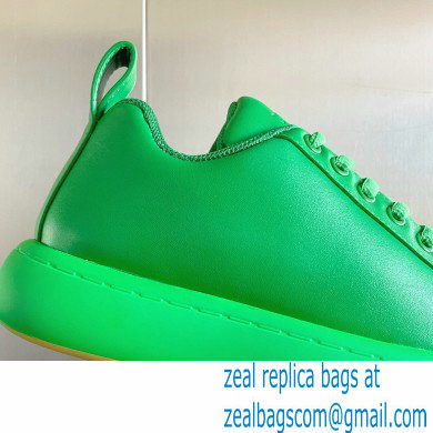 Bottega Veneta Padded leather lace-up pillow Sneakers Green 2022 - Click Image to Close