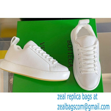 Bottega Veneta Padded leather lace-up pillow Sneakers White 2022 - Click Image to Close