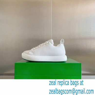 Bottega Veneta Padded leather lace-up pillow Sneakers White/Green 2022