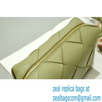 Bottega Veneta Small intreccio leather cross-body cassette camera bag Light Green - Click Image to Close