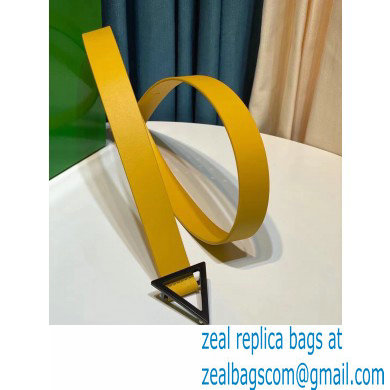 Bottega Veneta Width 2.5cm leather triangle belt 07