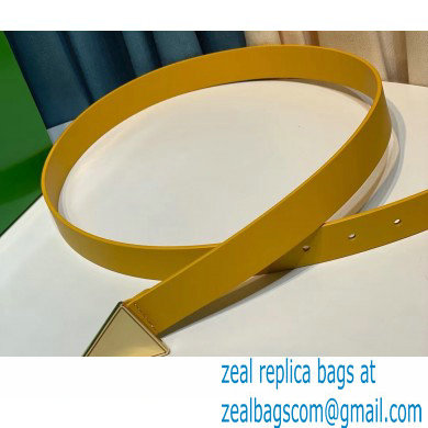 Bottega Veneta Width 2.5cm leather triangle belt 30