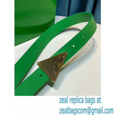 Bottega Veneta Width 2.5cm leather triangle belt 33