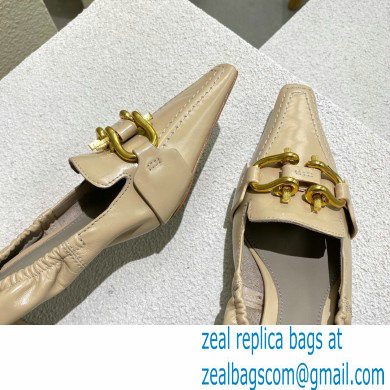 Bottega Veneta leather madame pumps Beige - Click Image to Close