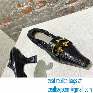 Bottega Veneta leather madame pumps Black - Click Image to Close