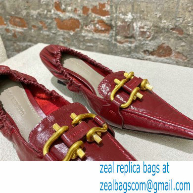 Bottega Veneta leather madame pumps Dark Red