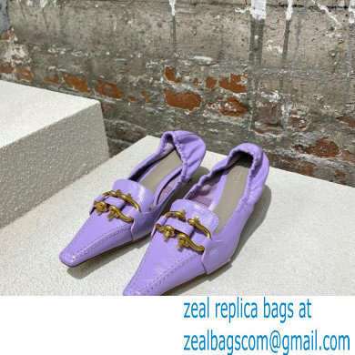 Bottega Veneta leather madame pumps Lavender