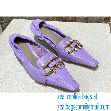 Bottega Veneta leather madame pumps Lavender