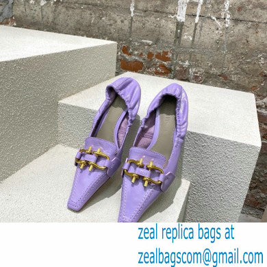 Bottega Veneta leather madame pumps Lavender - Click Image to Close