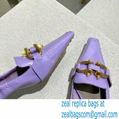 Bottega Veneta leather madame pumps Lavender - Click Image to Close