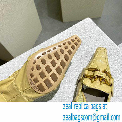 Bottega Veneta leather madame pumps Light Yellow