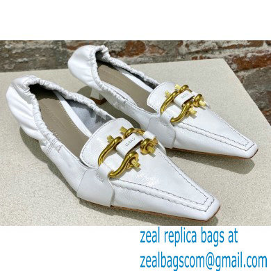 Bottega Veneta leather madame pumps White