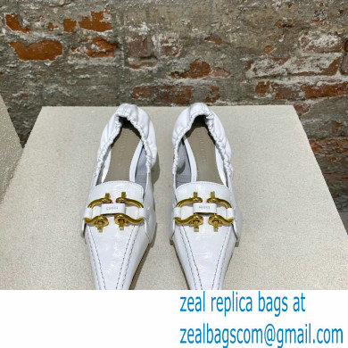 Bottega Veneta leather madame pumps White - Click Image to Close