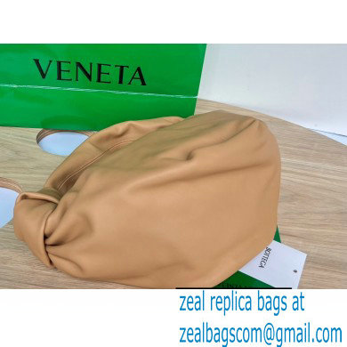 Bottega Veneta mini leather double knot top handle bag Apricot