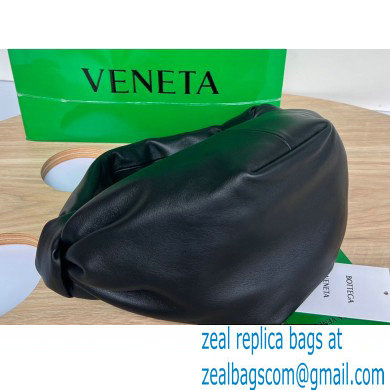 Bottega Veneta mini leather double knot top handle bag Black