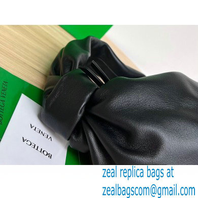 Bottega Veneta mini leather double knot top handle bag Black - Click Image to Close