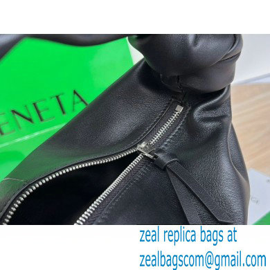 Bottega Veneta mini leather double knot top handle bag Black