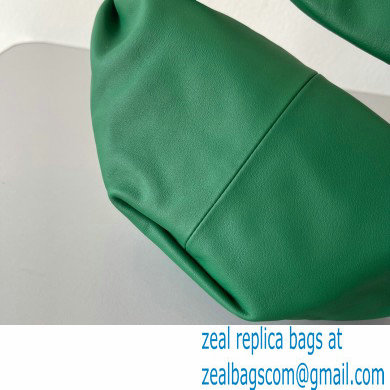 Bottega Veneta mini leather double knot top handle bag Dark Green