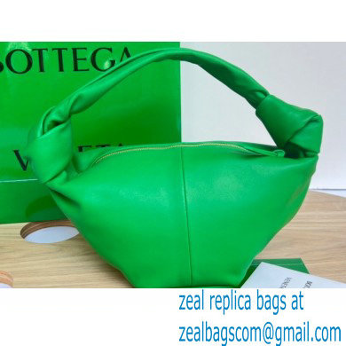 Bottega Veneta mini leather double knot top handle bag Green