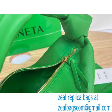 Bottega Veneta mini leather double knot top handle bag Green