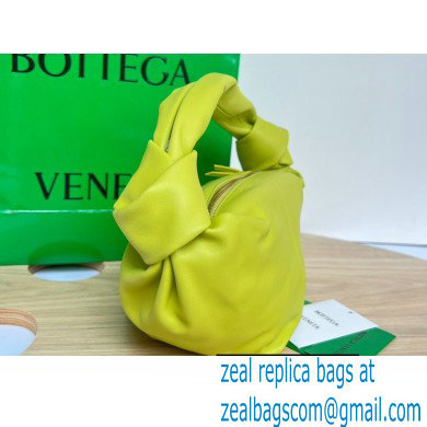 Bottega Veneta mini leather double knot top handle bag Kiwi Green - Click Image to Close