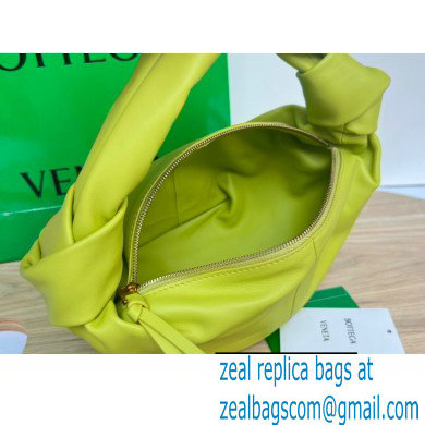 Bottega Veneta mini leather double knot top handle bag Kiwi Green