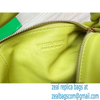 Bottega Veneta mini leather double knot top handle bag Kiwi Green - Click Image to Close