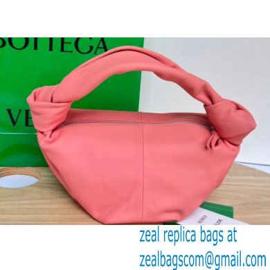 Bottega Veneta mini leather double knot top handle bag Pink