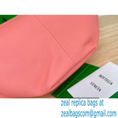 Bottega Veneta mini leather double knot top handle bag Pink