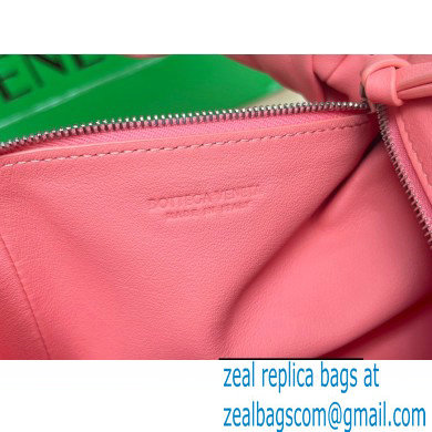 Bottega Veneta mini leather double knot top handle bag Pink