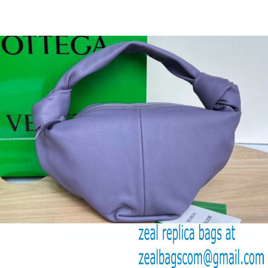 Bottega Veneta mini leather double knot top handle bag Purple - Click Image to Close