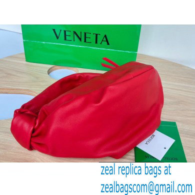 Bottega Veneta mini leather double knot top handle bag Red