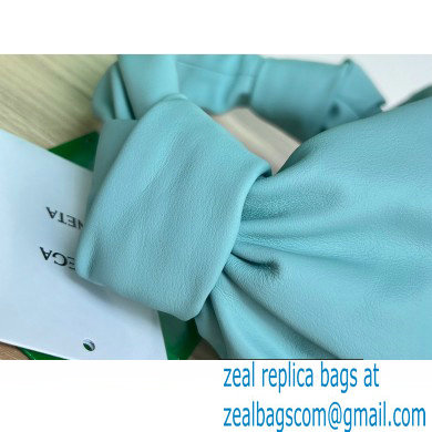 Bottega Veneta mini leather double knot top handle bag Sky Blue - Click Image to Close