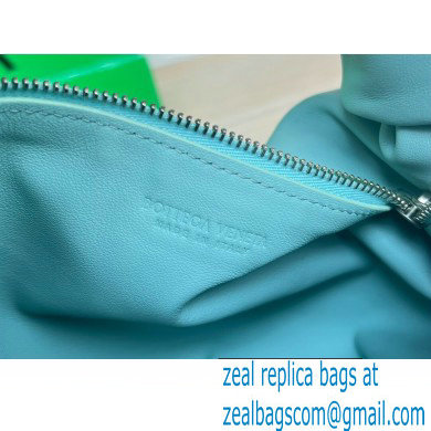 Bottega Veneta mini leather double knot top handle bag Sky Blue - Click Image to Close