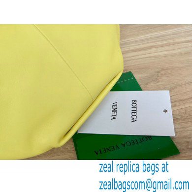 Bottega Veneta mini leather double knot top handle bag Yellow