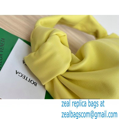 Bottega Veneta mini leather double knot top handle bag Yellow