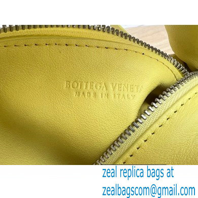 Bottega Veneta mini leather double knot top handle bag Yellow