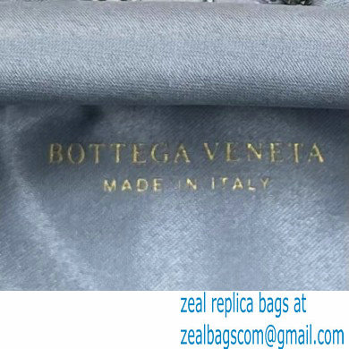 Bottega Veneta mini pouch rhinestone-embellished satin clutch bag with strap Gray - Click Image to Close