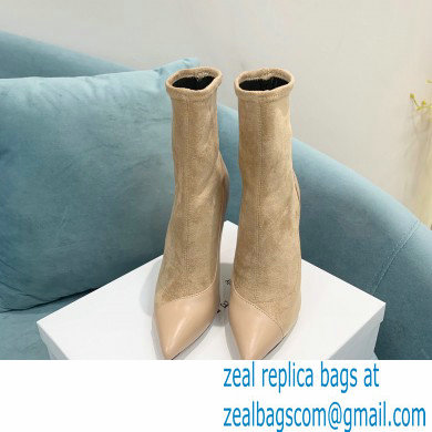 Casadei Heel 12cm Blade Leather ankle boots Suede Beige 2022