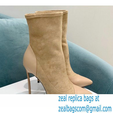 Casadei Heel 12cm Blade Leather ankle boots Suede Beige 2022 - Click Image to Close