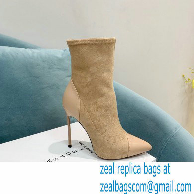 Casadei Heel 12cm Blade Leather ankle boots Suede Beige 2022 - Click Image to Close