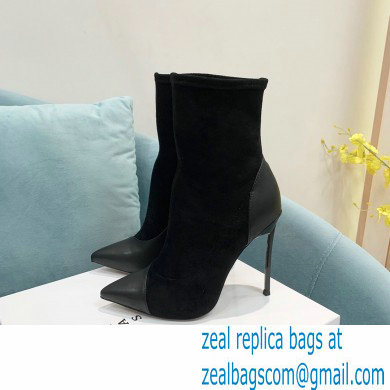 Casadei Heel 12cm Blade Leather ankle boots Suede Black 2022 - Click Image to Close