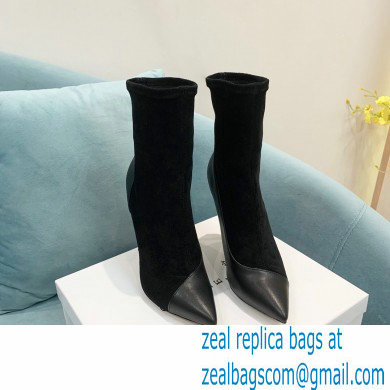 Casadei Heel 12cm Blade Leather ankle boots Suede Black 2022 - Click Image to Close