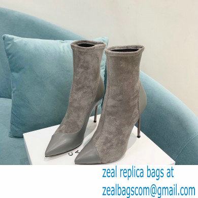 Casadei Heel 12cm Blade Leather ankle boots Suede Gray 2022 - Click Image to Close